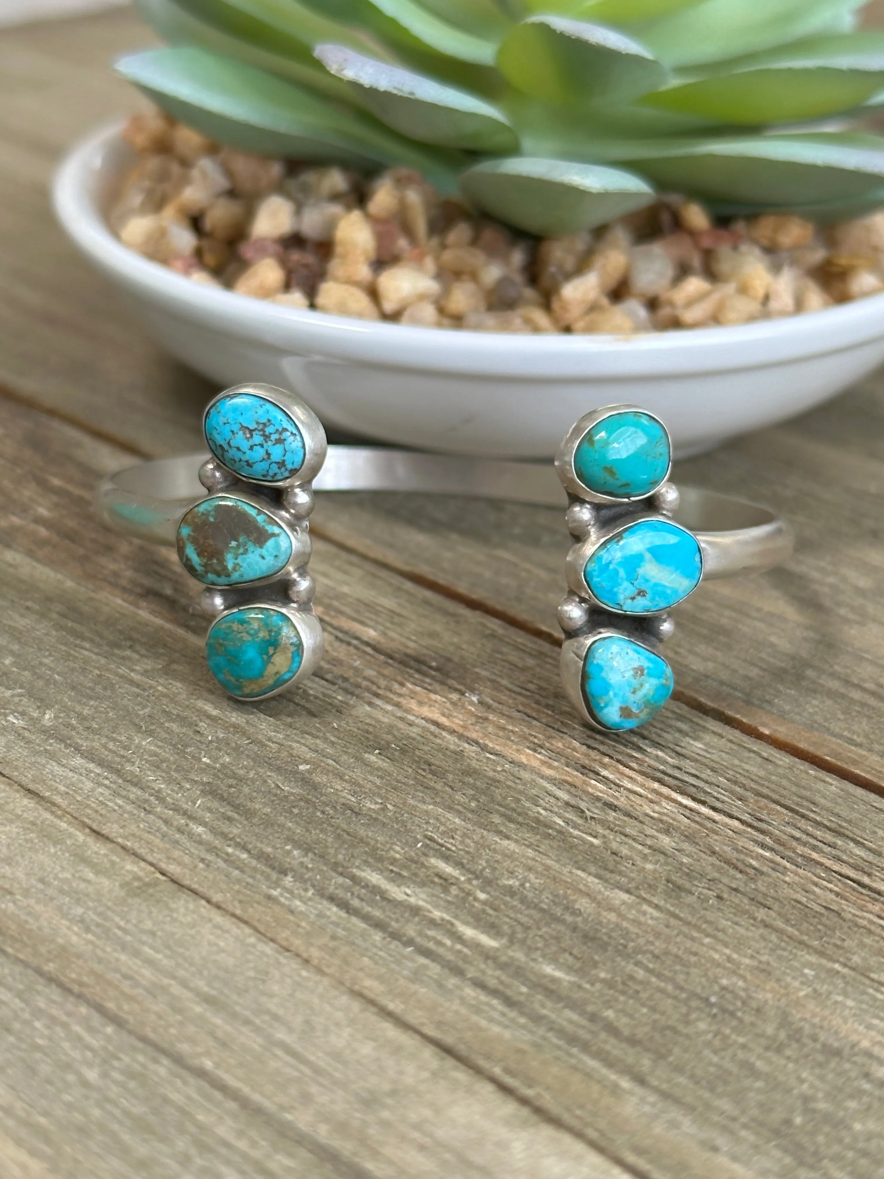 Reverse Turquoise Cuff