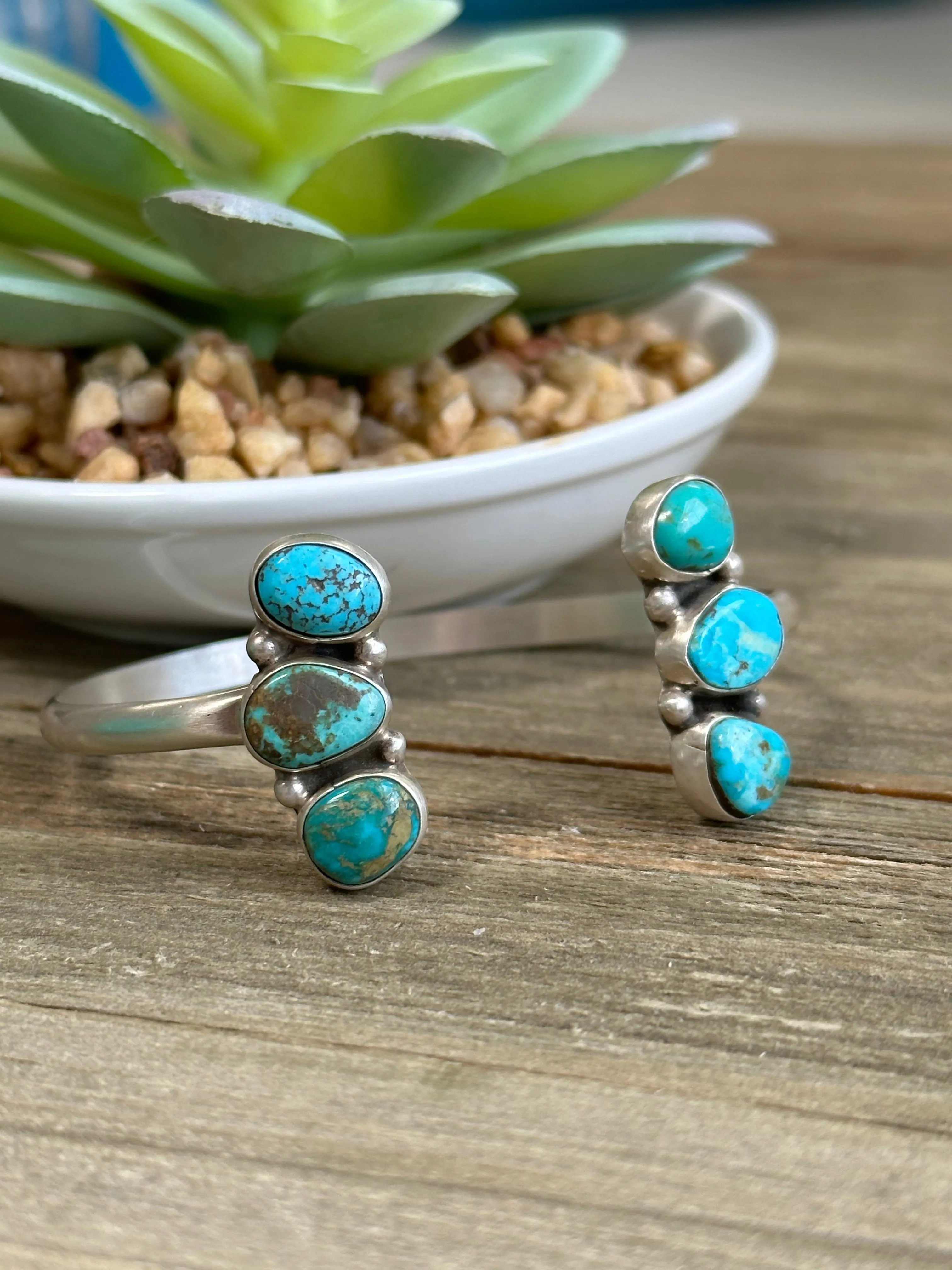 Reverse Turquoise Cuff