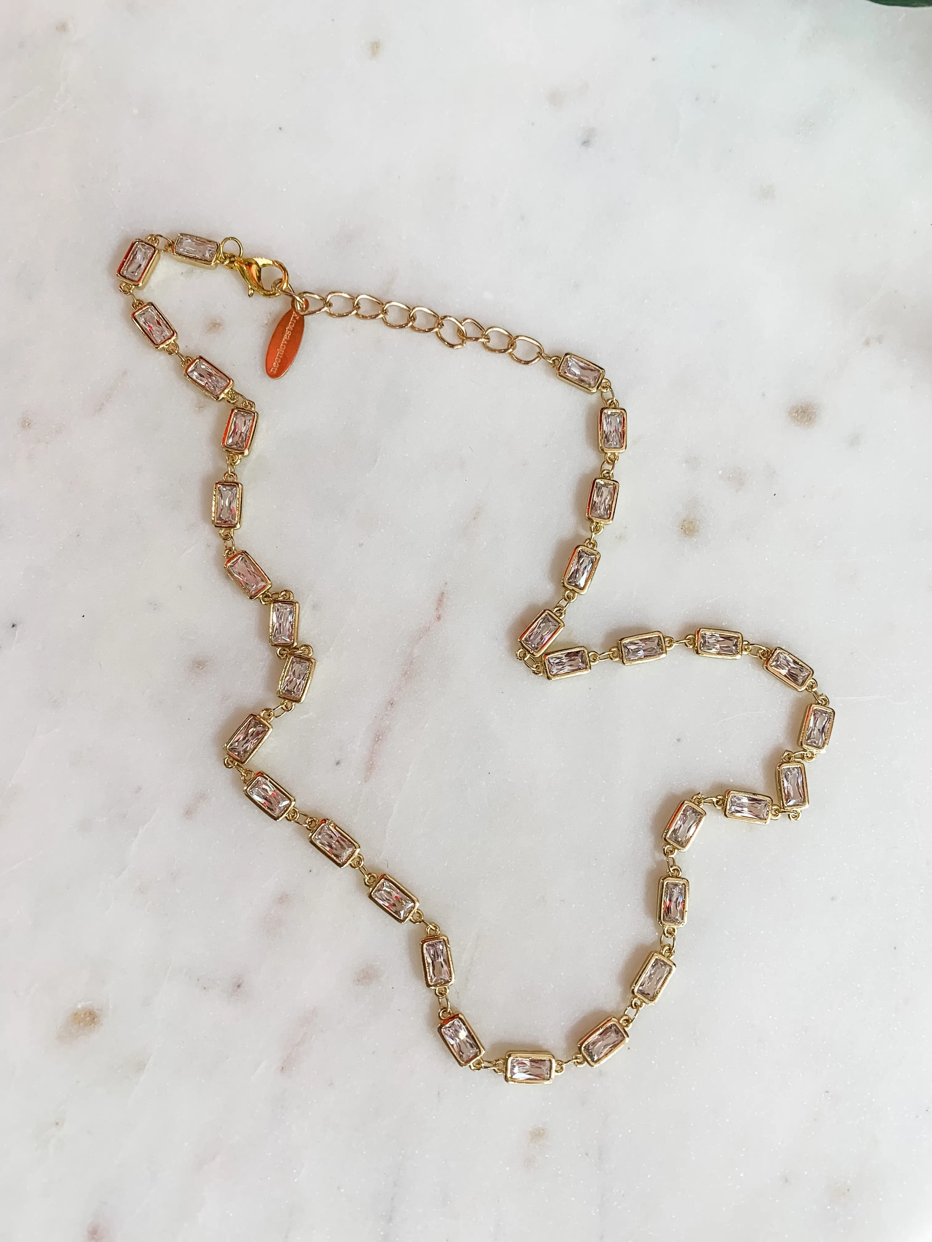 Rhinestone Renegade Dainty Layering Necklace