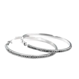 RHODIUM-HEMATITE EARRINGS  #ER1317_RHOD-HEM (RF4)