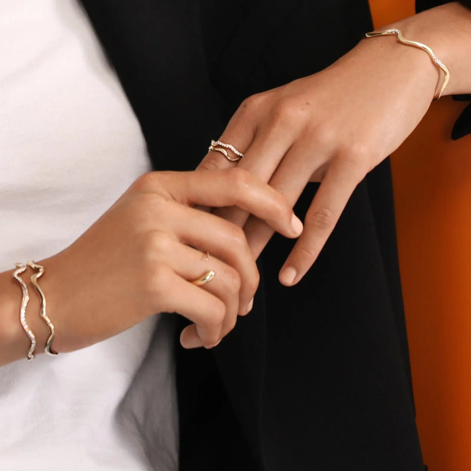 Ripple Cuff Bracelet - Plain