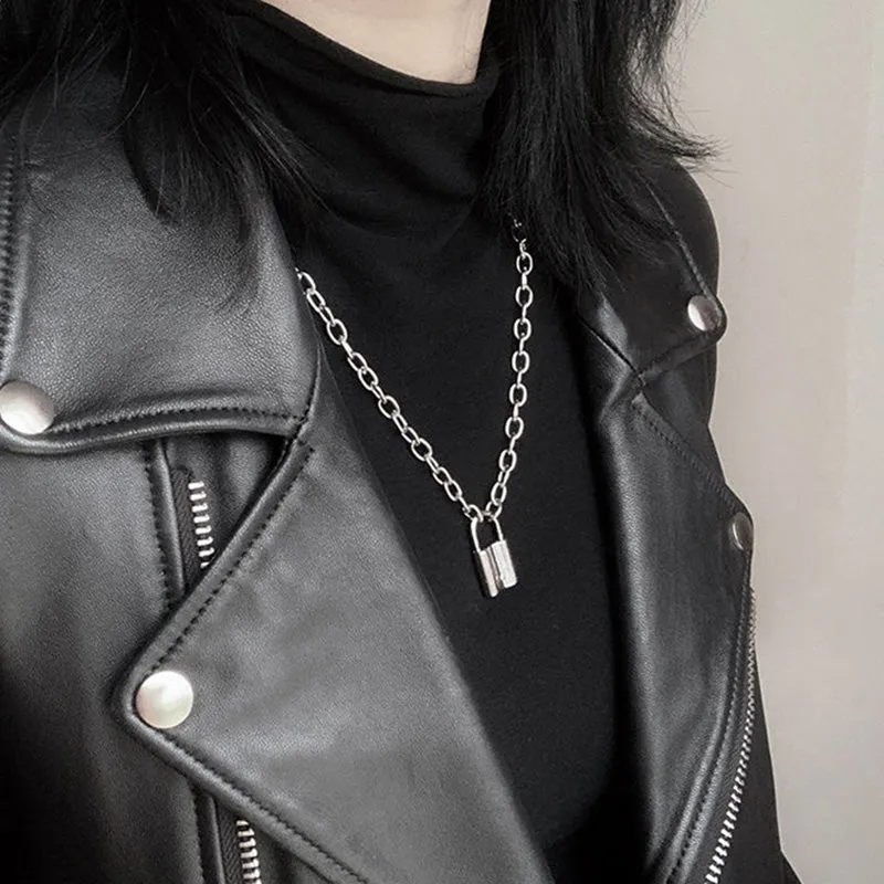 Rock Choker Lock Necklace
