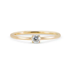 Round Diamond Stacking Ring