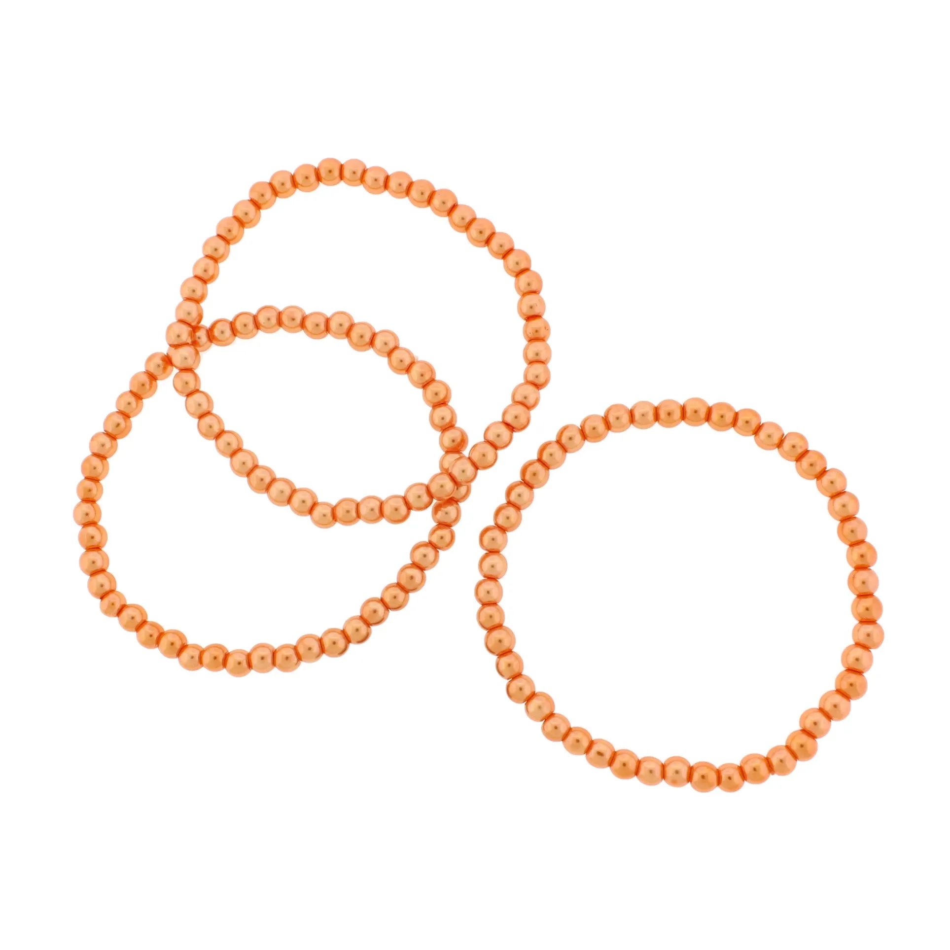 Round Glass Bead Bracelet - 4mm / 55mm - Choose Your Color!