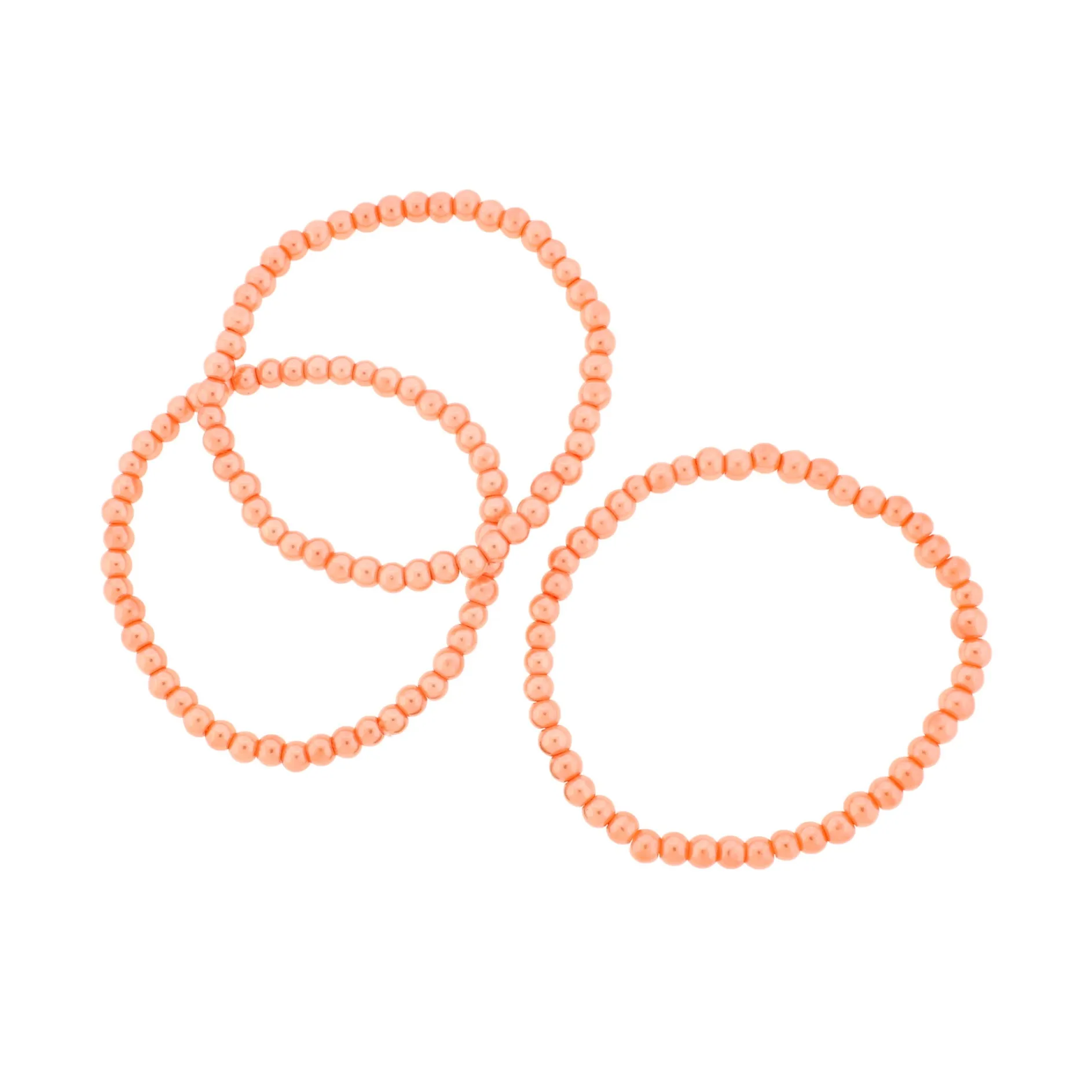 Round Glass Bead Bracelet - 4mm / 55mm - Choose Your Color!
