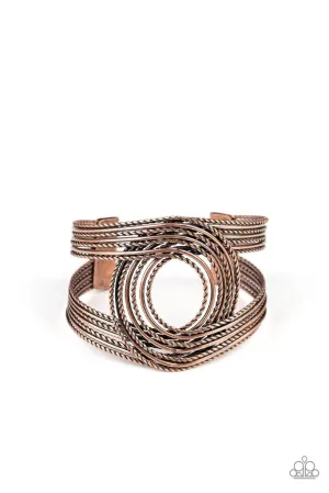 Rustic Coils Copper Bracelet