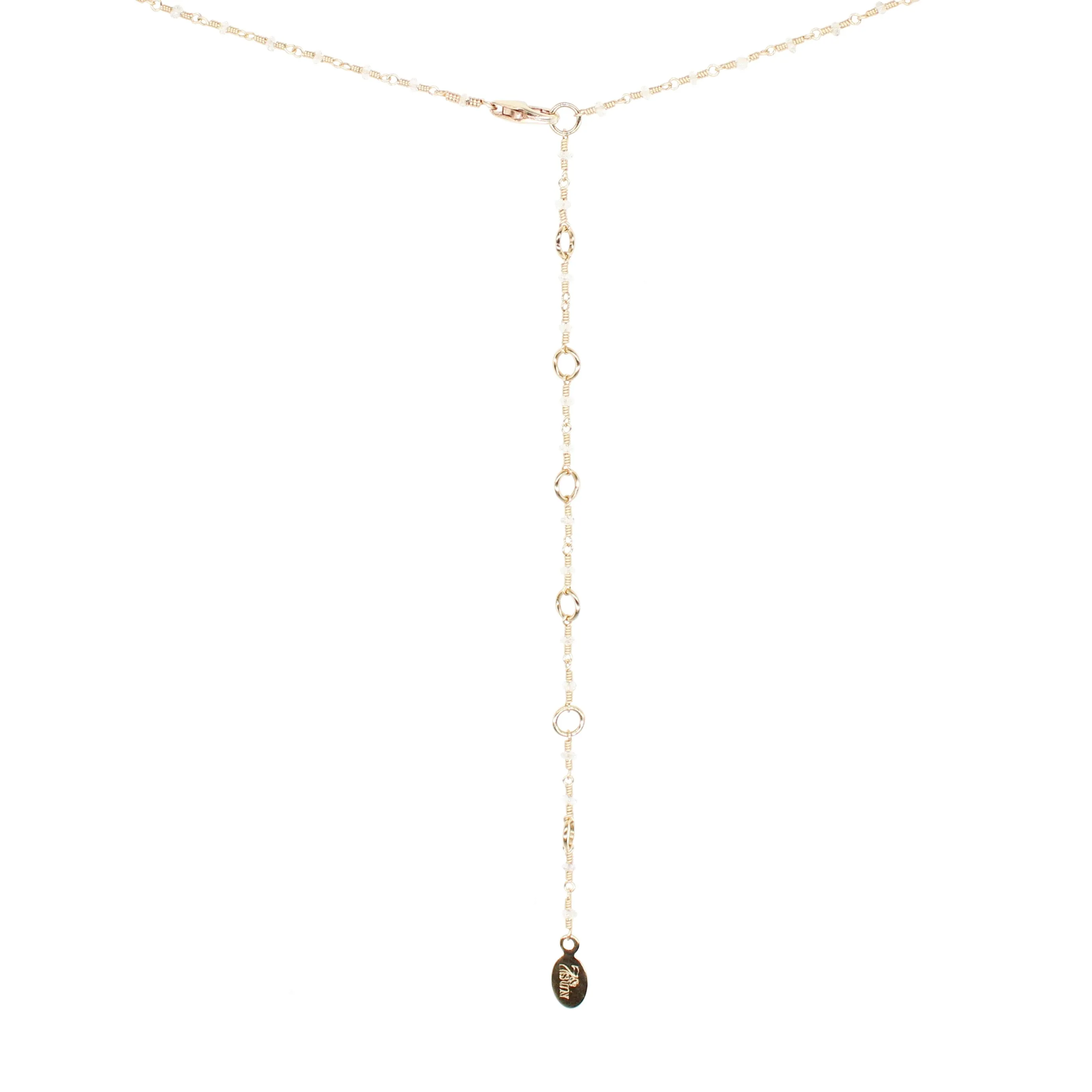 Sacred Strand Satin Necklace Yellow Beryl