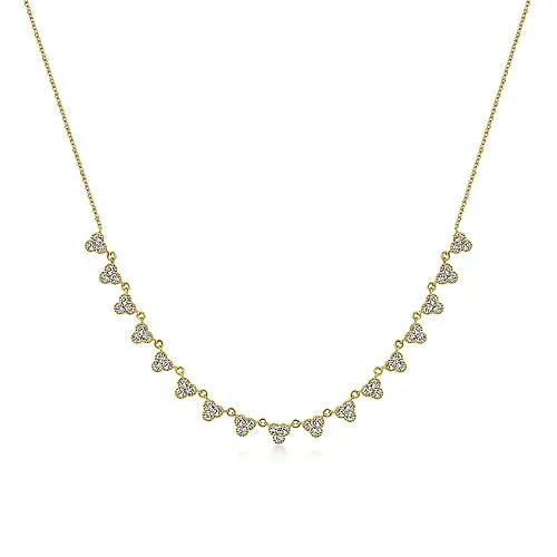 Scalloped Diamond Choker Necklace