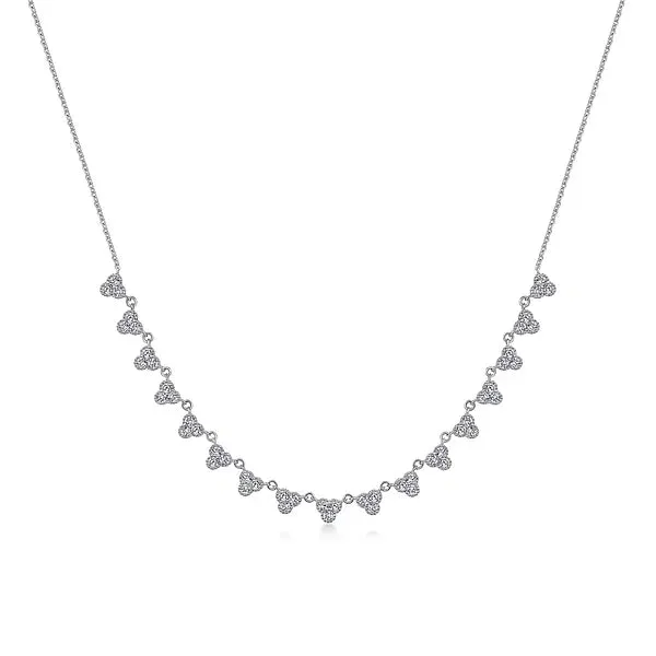 Scalloped Diamond Choker Necklace