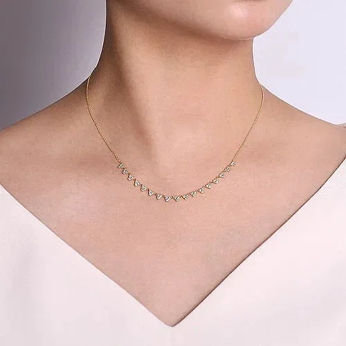 Scalloped Diamond Choker Necklace