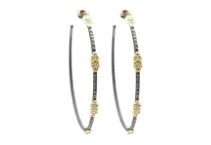 Scroll Hoop Earrings