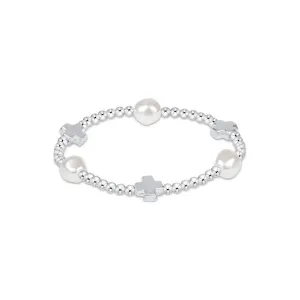 Signature Cross Admire Pearl 3mm Sterling Bracelet