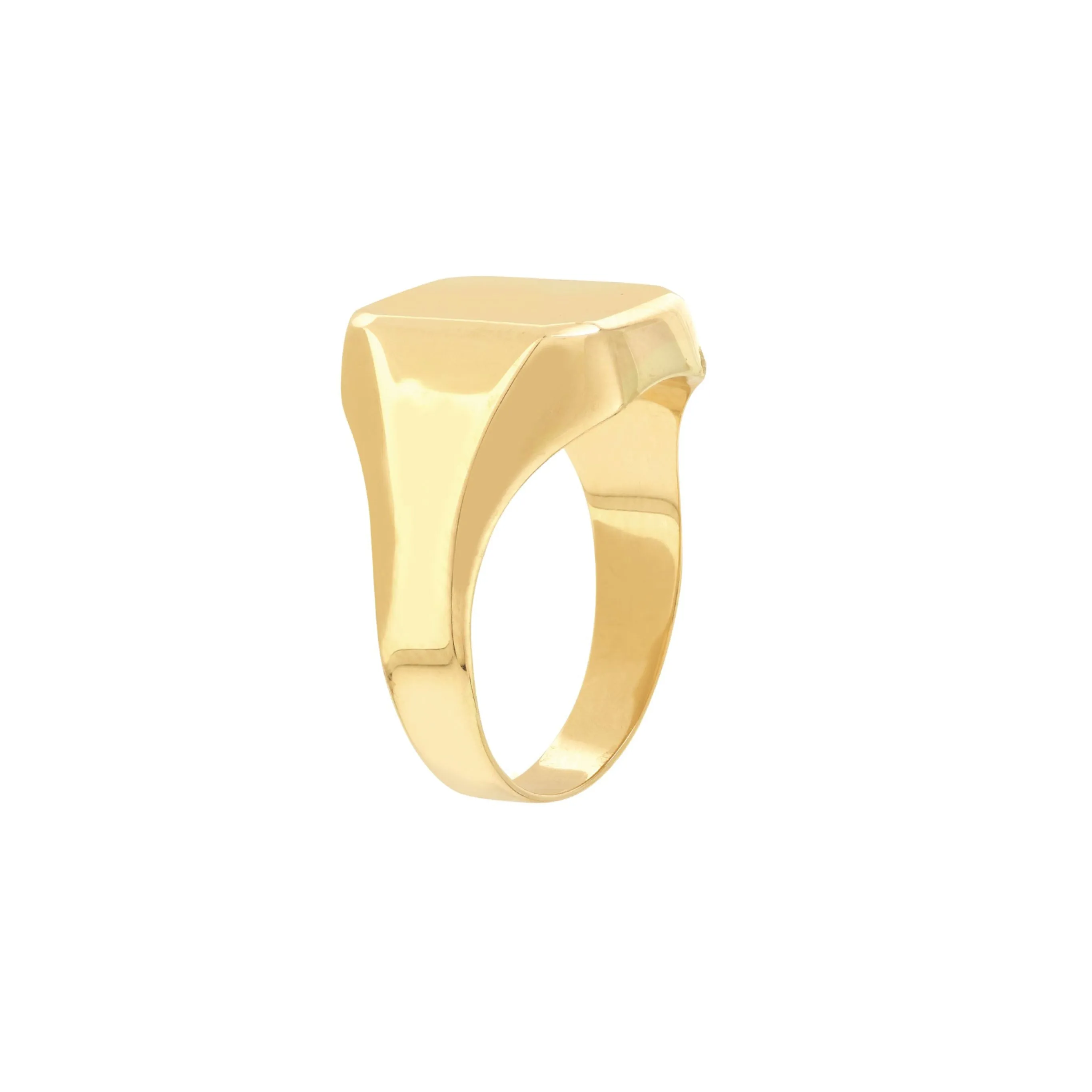 Signet Rectangular Engravable Ring