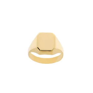 Signet Rectangular Engravable Ring