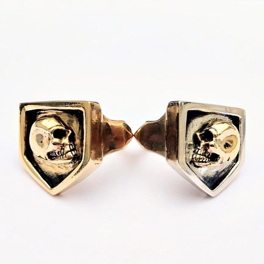 Signet Skull Biker Ring