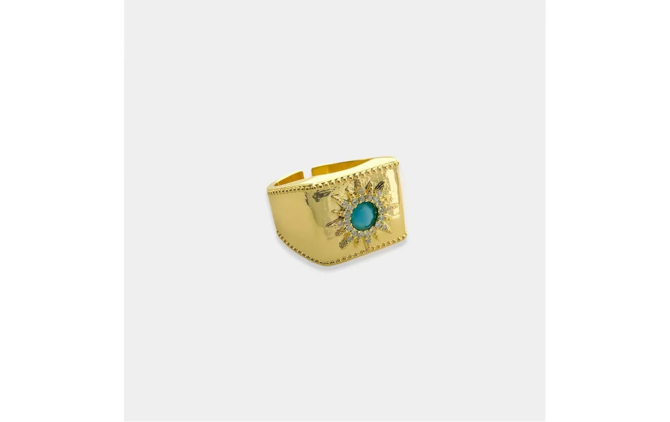 Signet Sun Ring