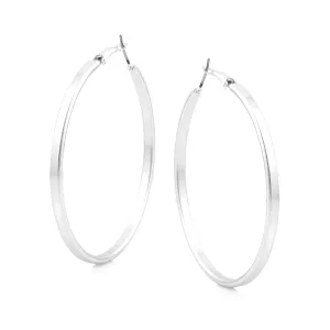 SILVER 3.5MM HOOP EARRINGS #SWR-CP1229SIL (FB18)
