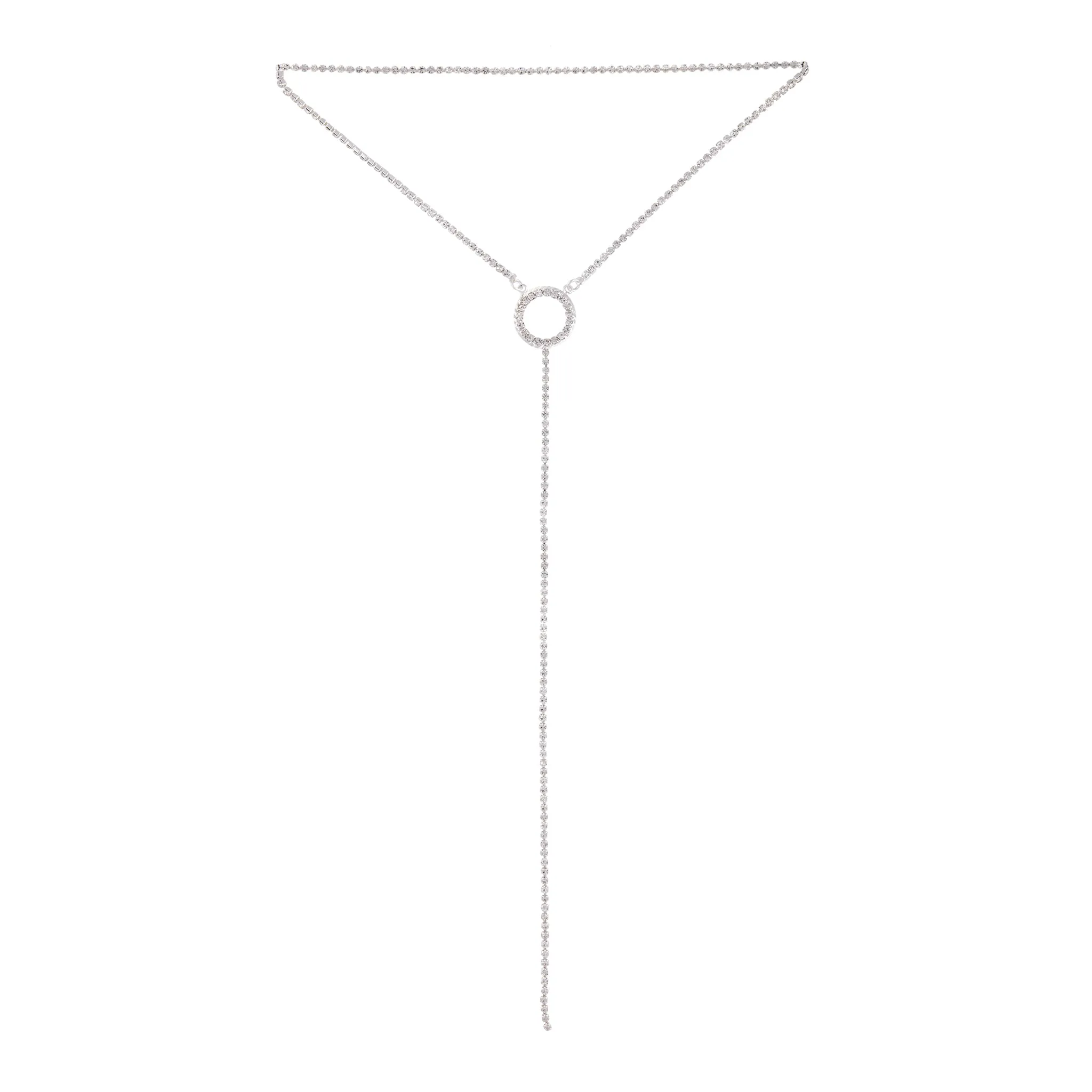 Silver Circle Cup Chain Choker