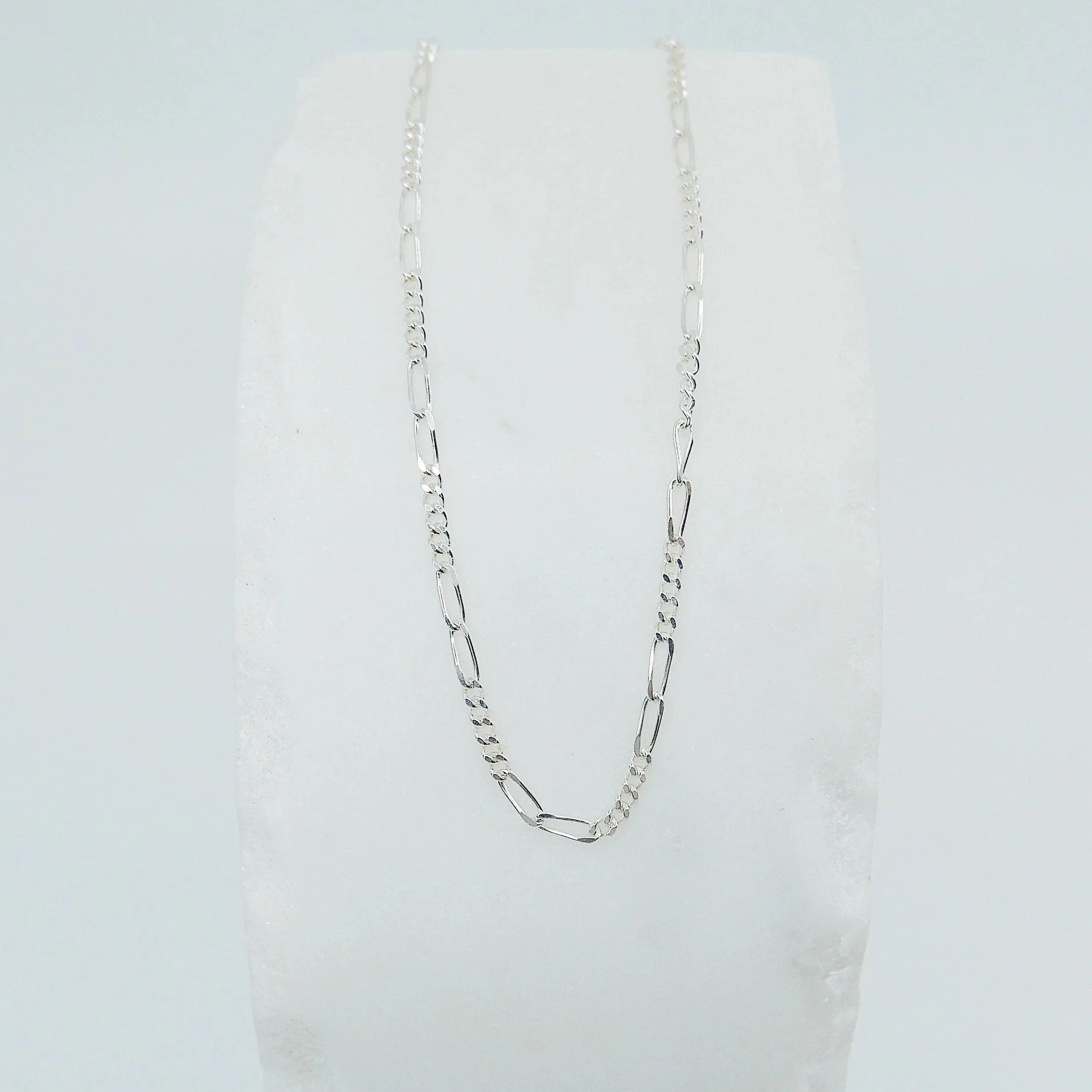 Silver Figaro Chain Choker