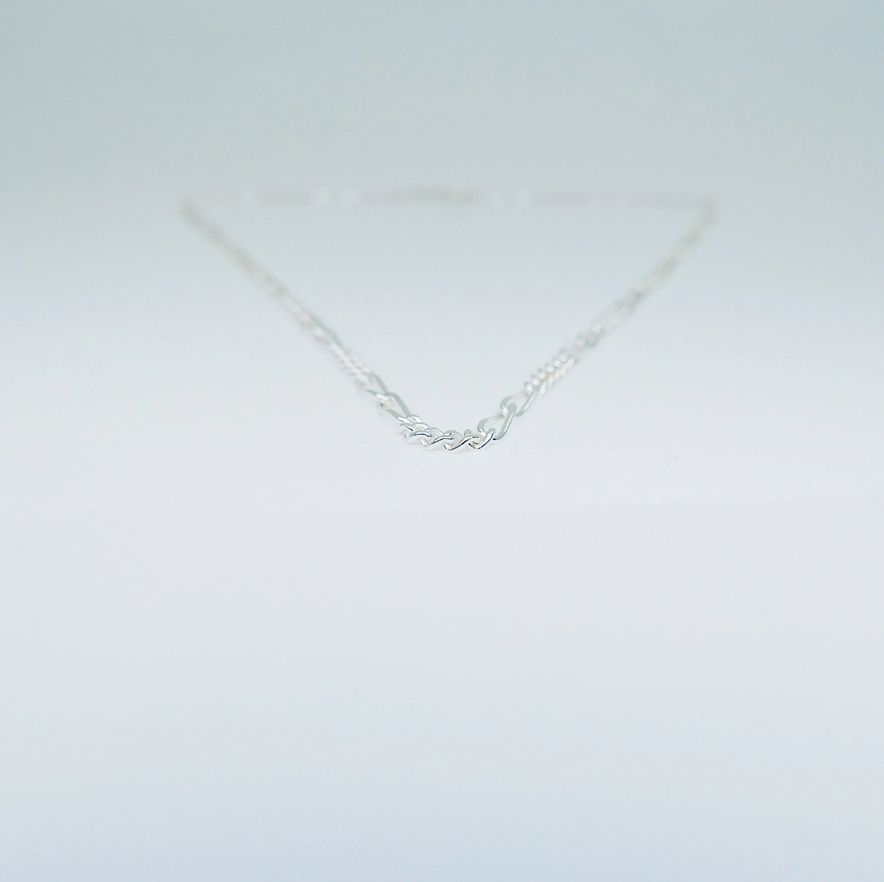Silver Figaro Chain Choker