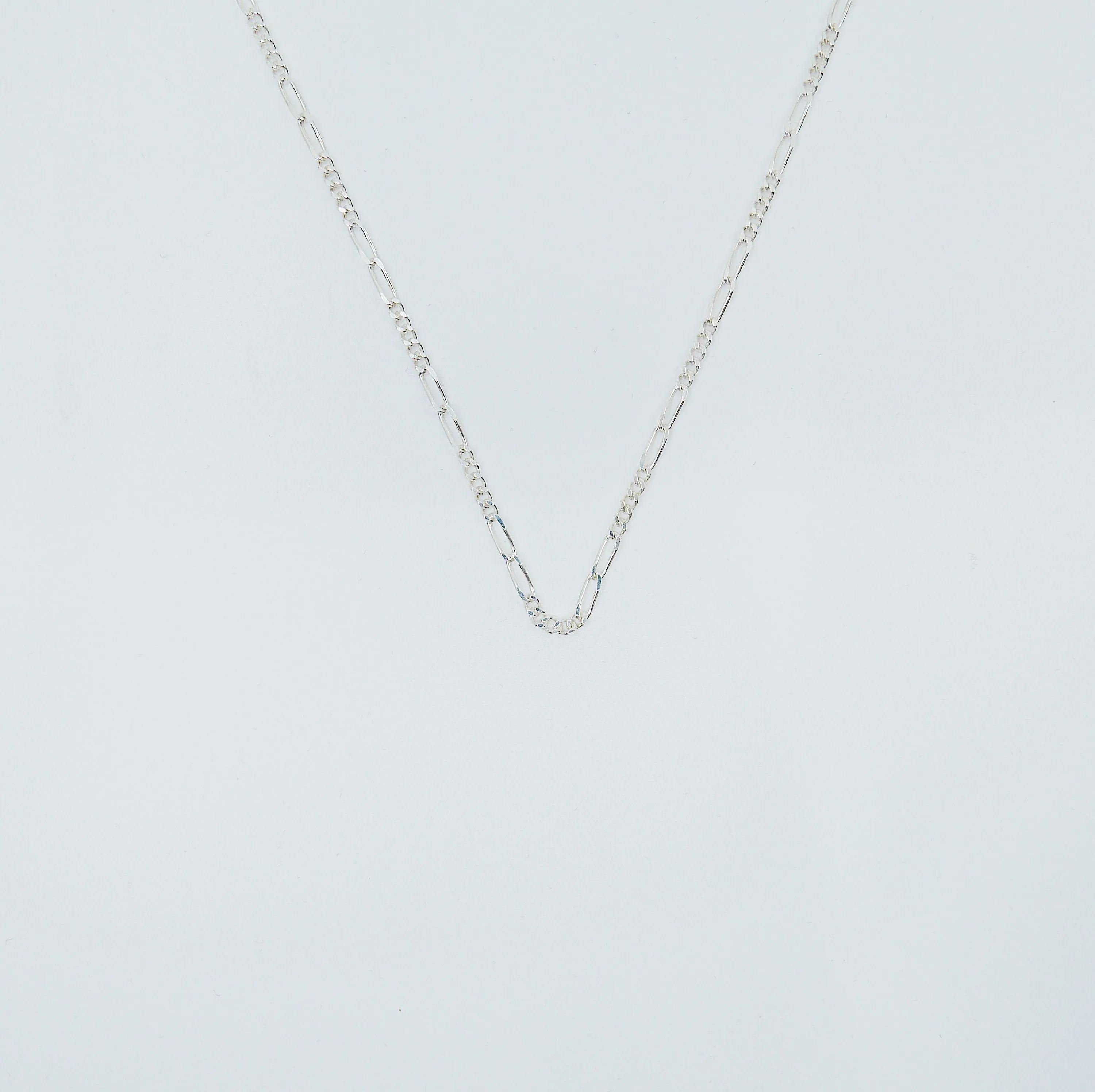 Silver Figaro Chain Choker