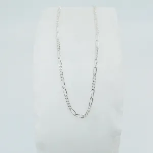 Silver Figaro Chain Choker