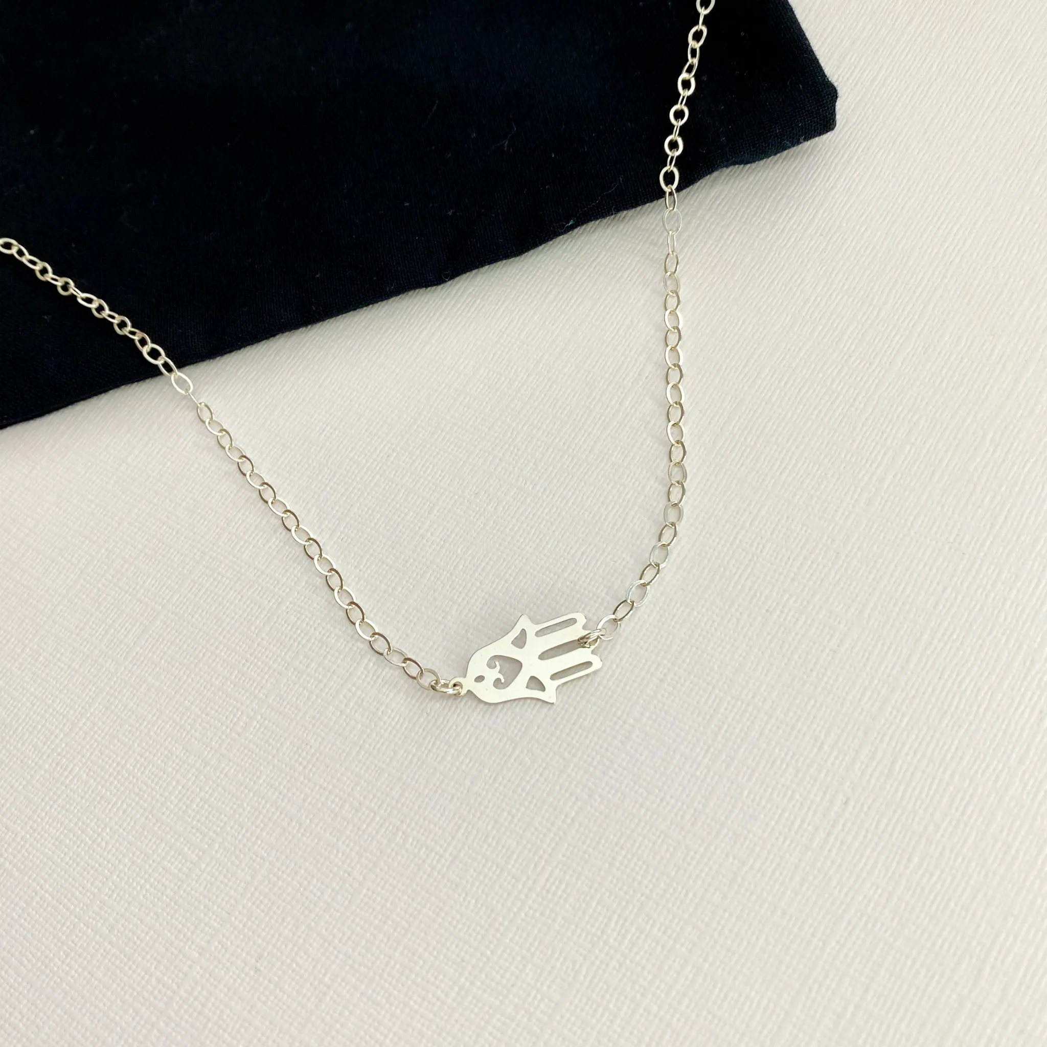 Silver Hamsa Necklace