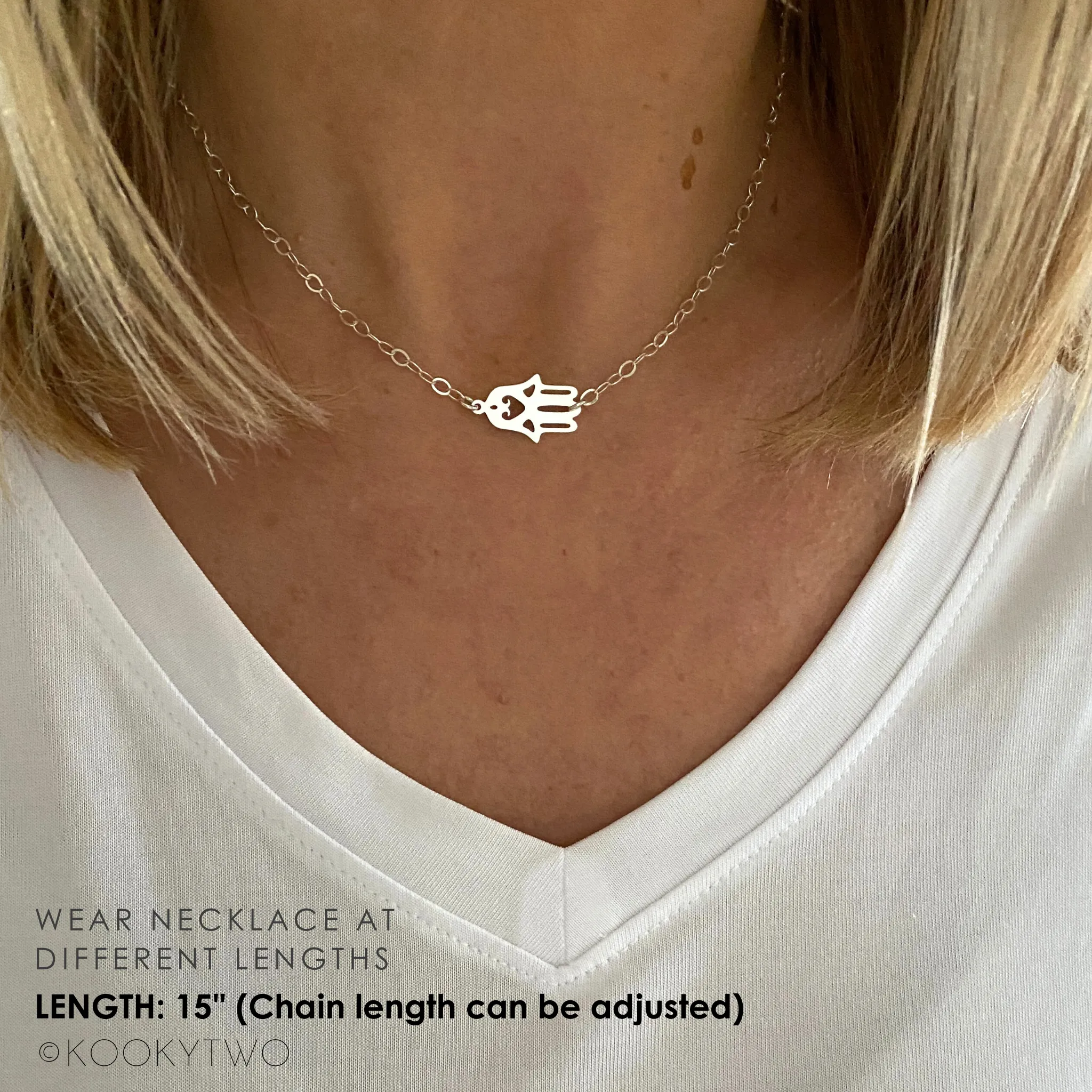 Silver Hamsa Necklace