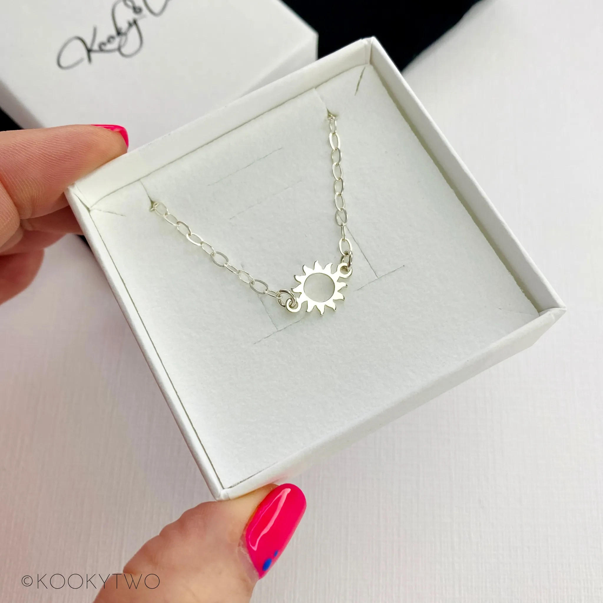 Silver Sun Necklace