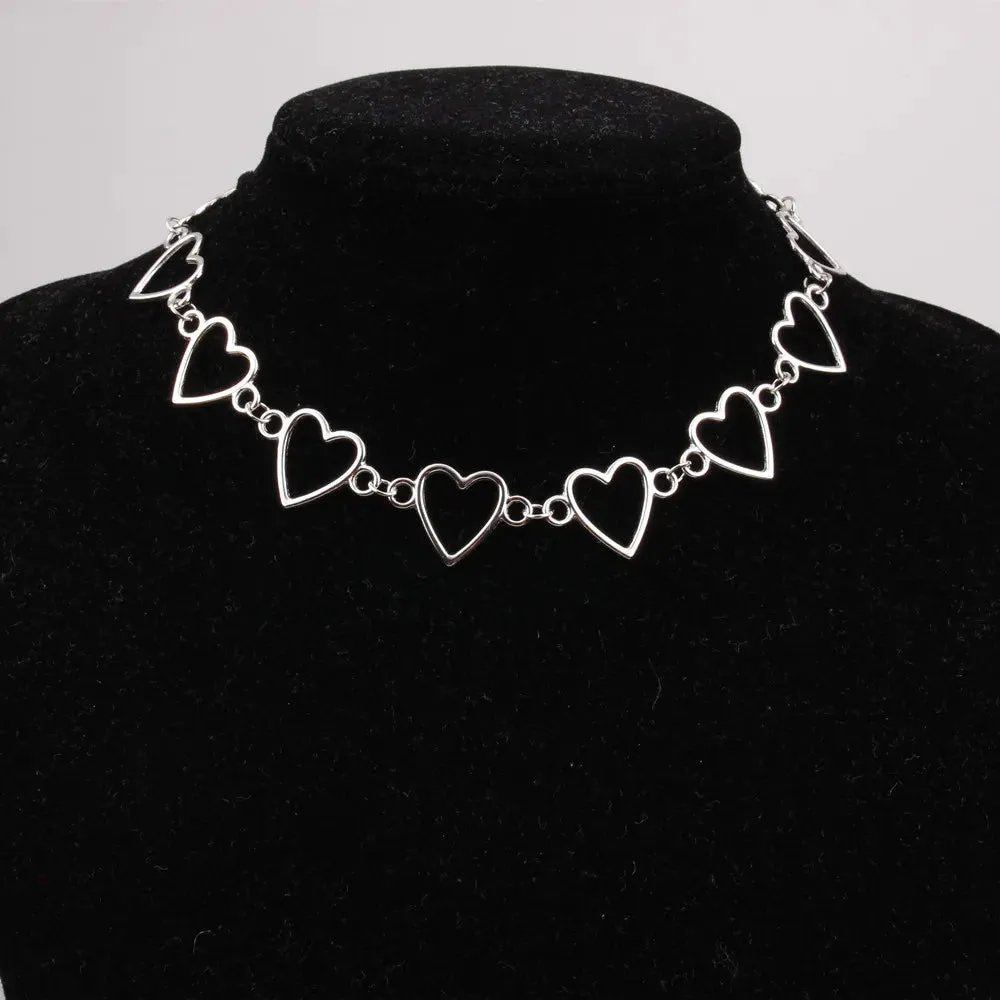 Simple Hip Hop Butterfly Tassel Choker Necklace For Women Teens Girls Punk Link Chain Necklace Party Daily Fashion Jewelry