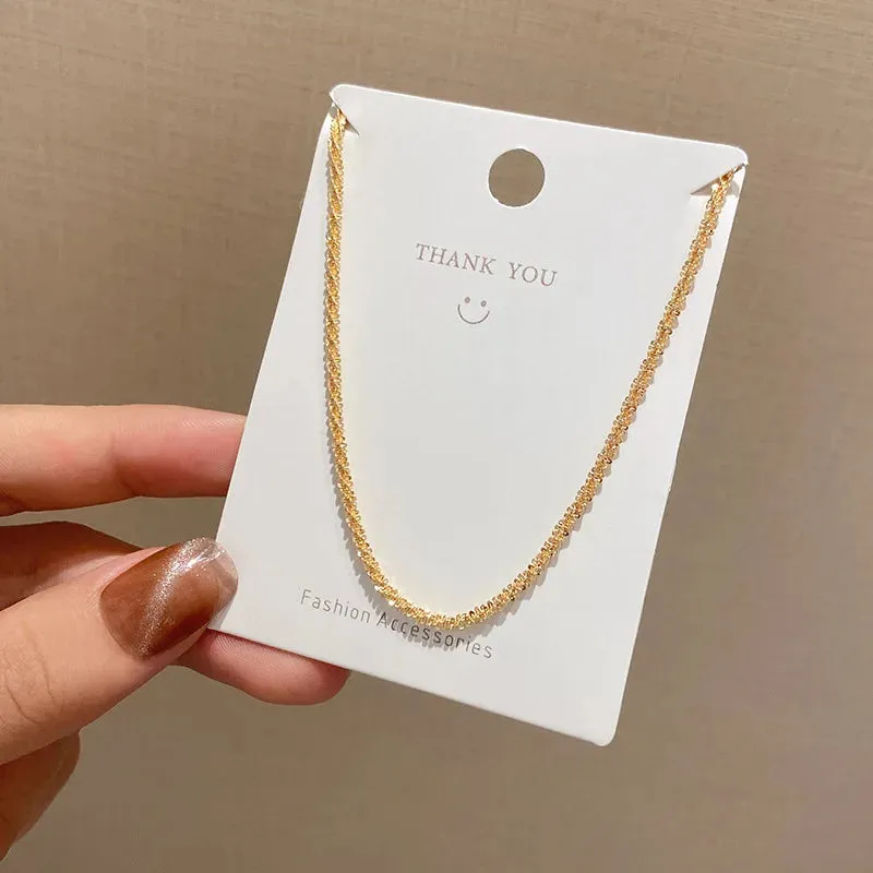 Simple Hip Hop Butterfly Tassel Choker Necklace For Women Teens Girls Punk Link Chain Necklace Party Daily Fashion Jewelry