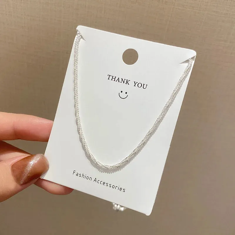 Simple Hip Hop Butterfly Tassel Choker Necklace For Women Teens Girls Punk Link Chain Necklace Party Daily Fashion Jewelry