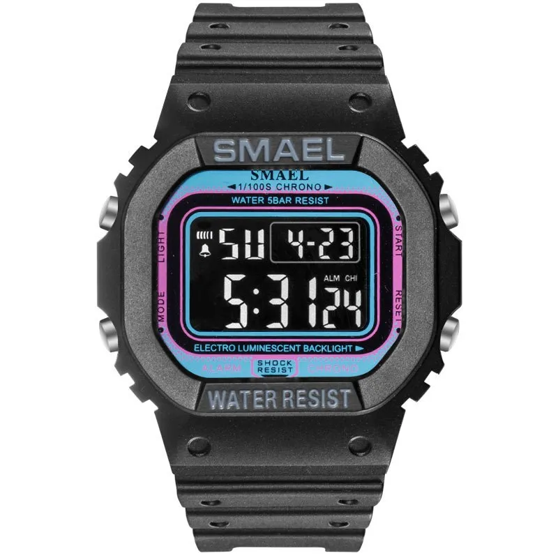 SMAEL Digital Watch Men Sports Watches LED Military Army Camouflage Wrist Watch For Boy Waterproof Top Brand Student Stopwatch