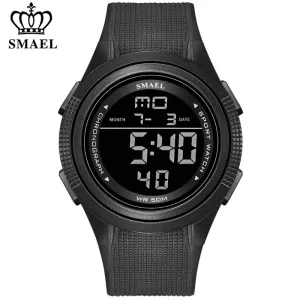 SMAEL Fashion LED Digital Watch Men Top Luxury Brand Sport Waterproof Wristwatch Outdoor Style Mens Watches Relogio Masculino