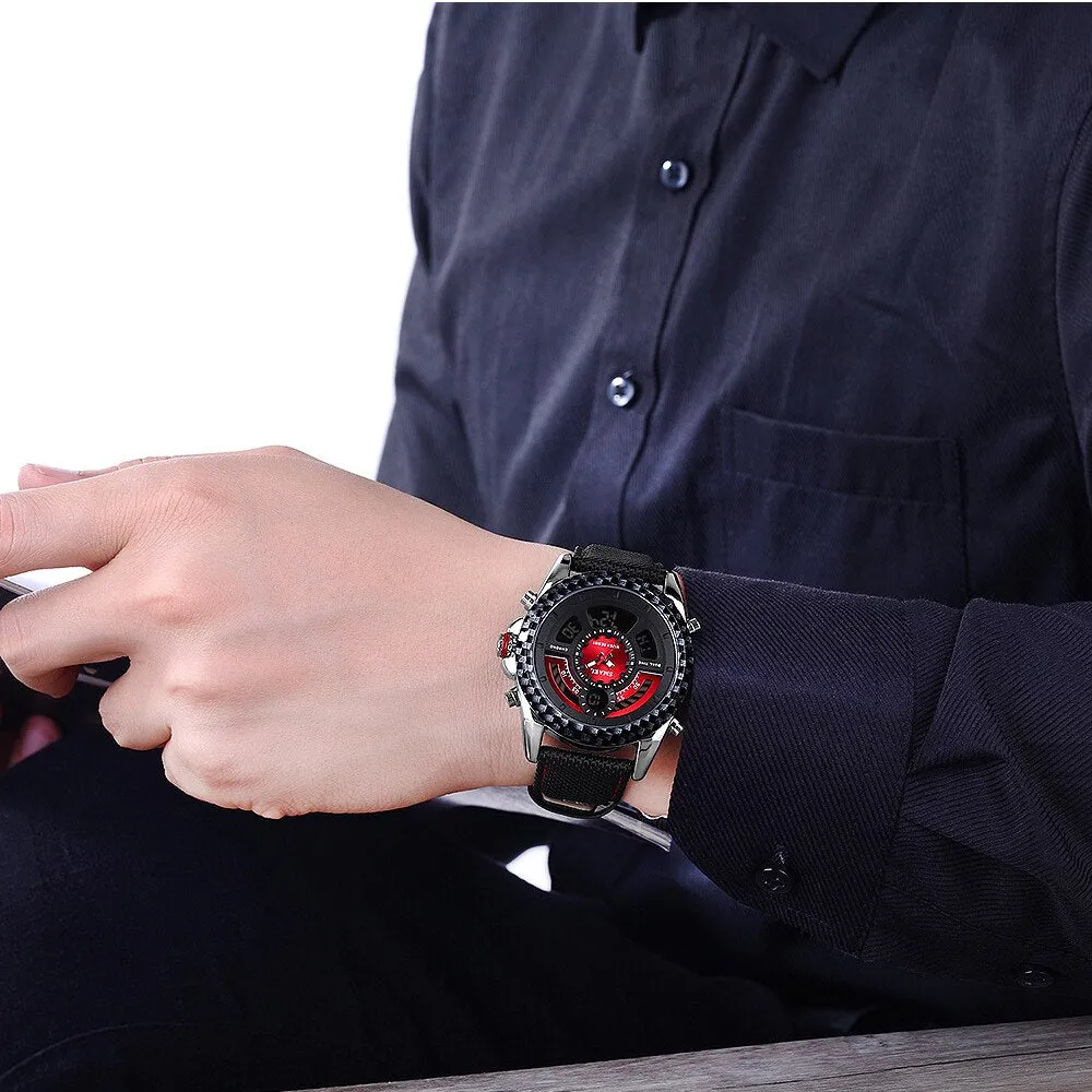 SMAEL Men Sports Watches Mens LED Analog Digital LED Watch Male Army Military Dual Display Quartz Clock Mens Relogio Masculino