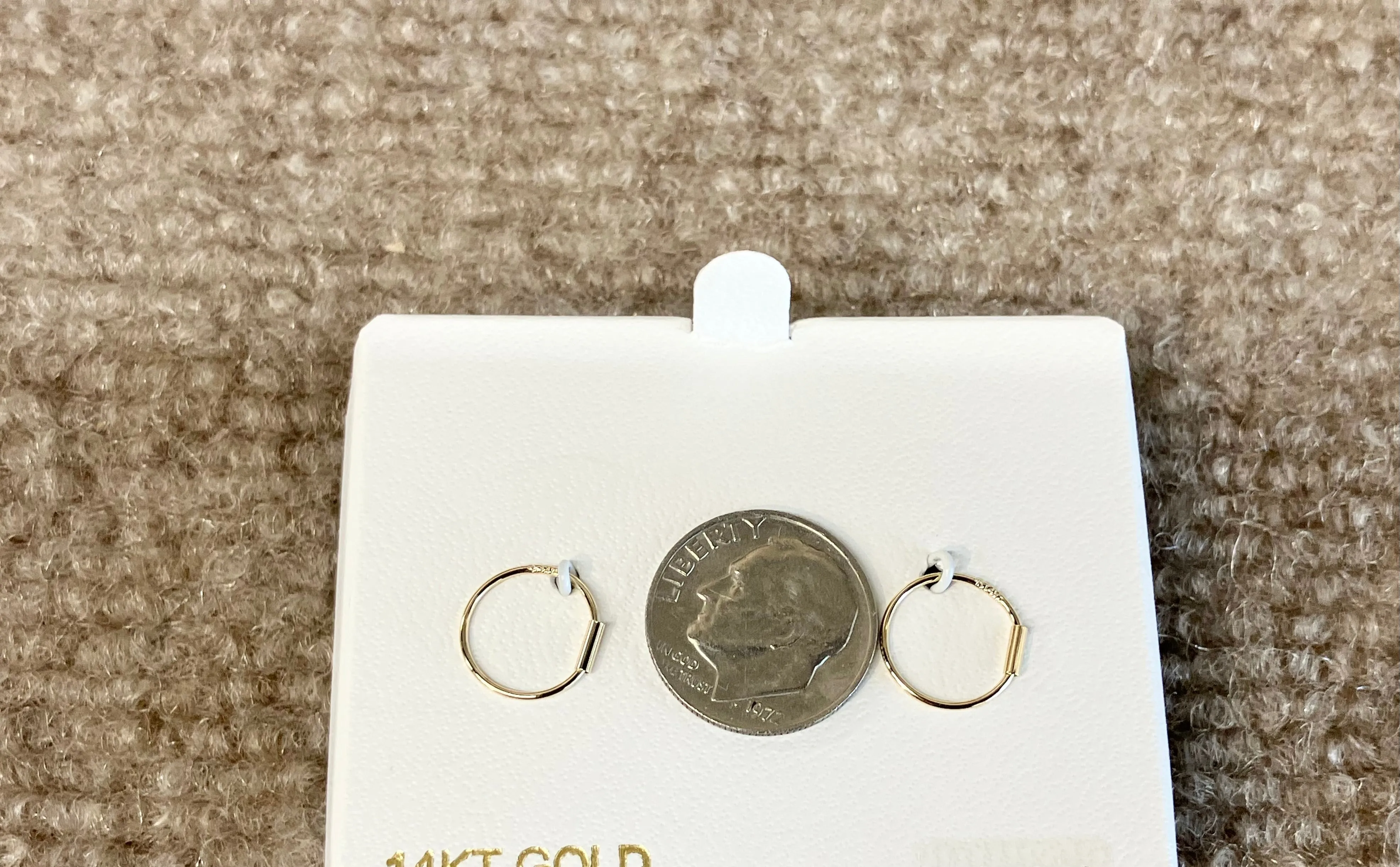 Small Gold Hoop Earrings