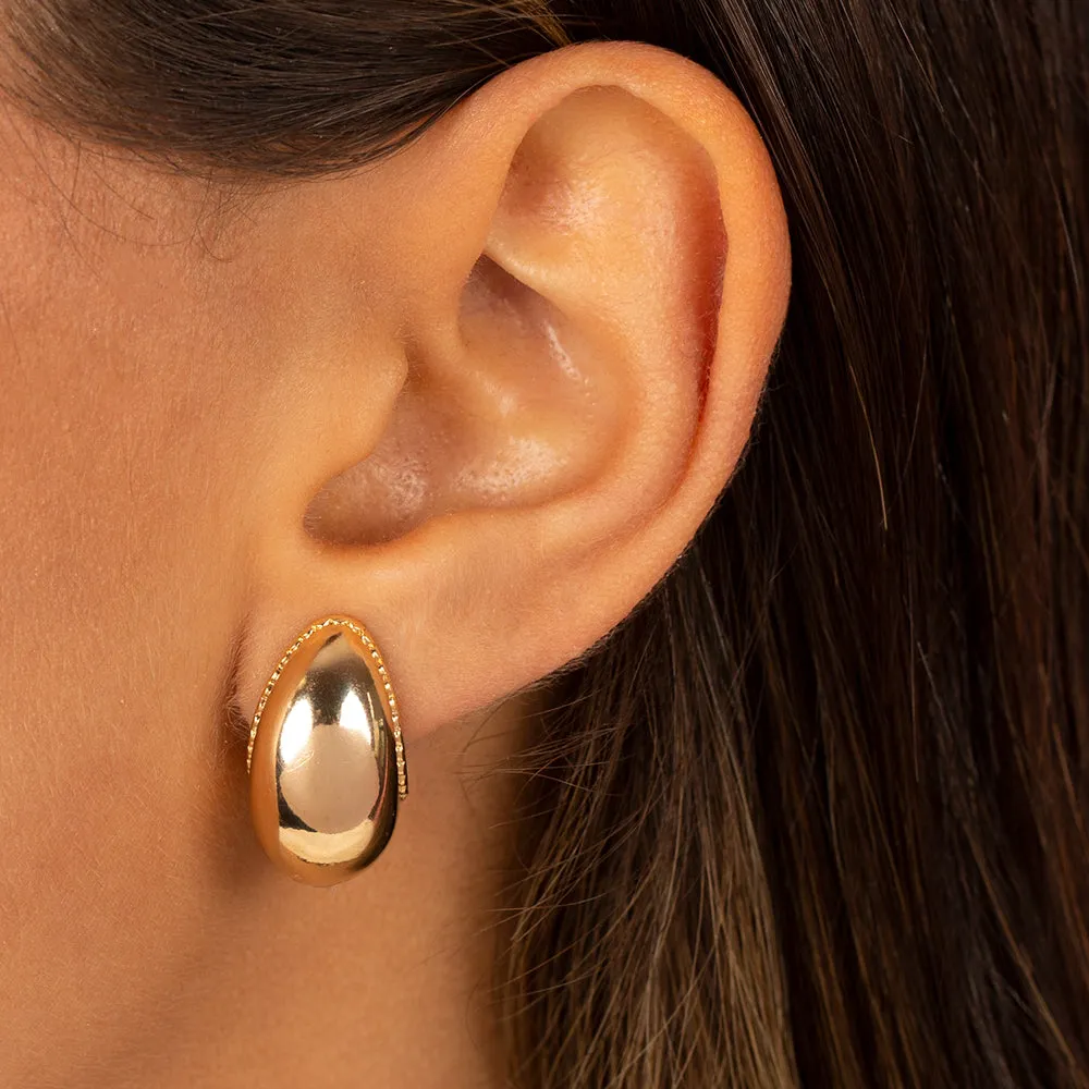 Solid Super Chunky Half Hoop Earring