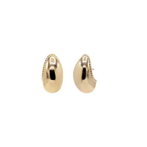 Solid Super Chunky Half Hoop Earring