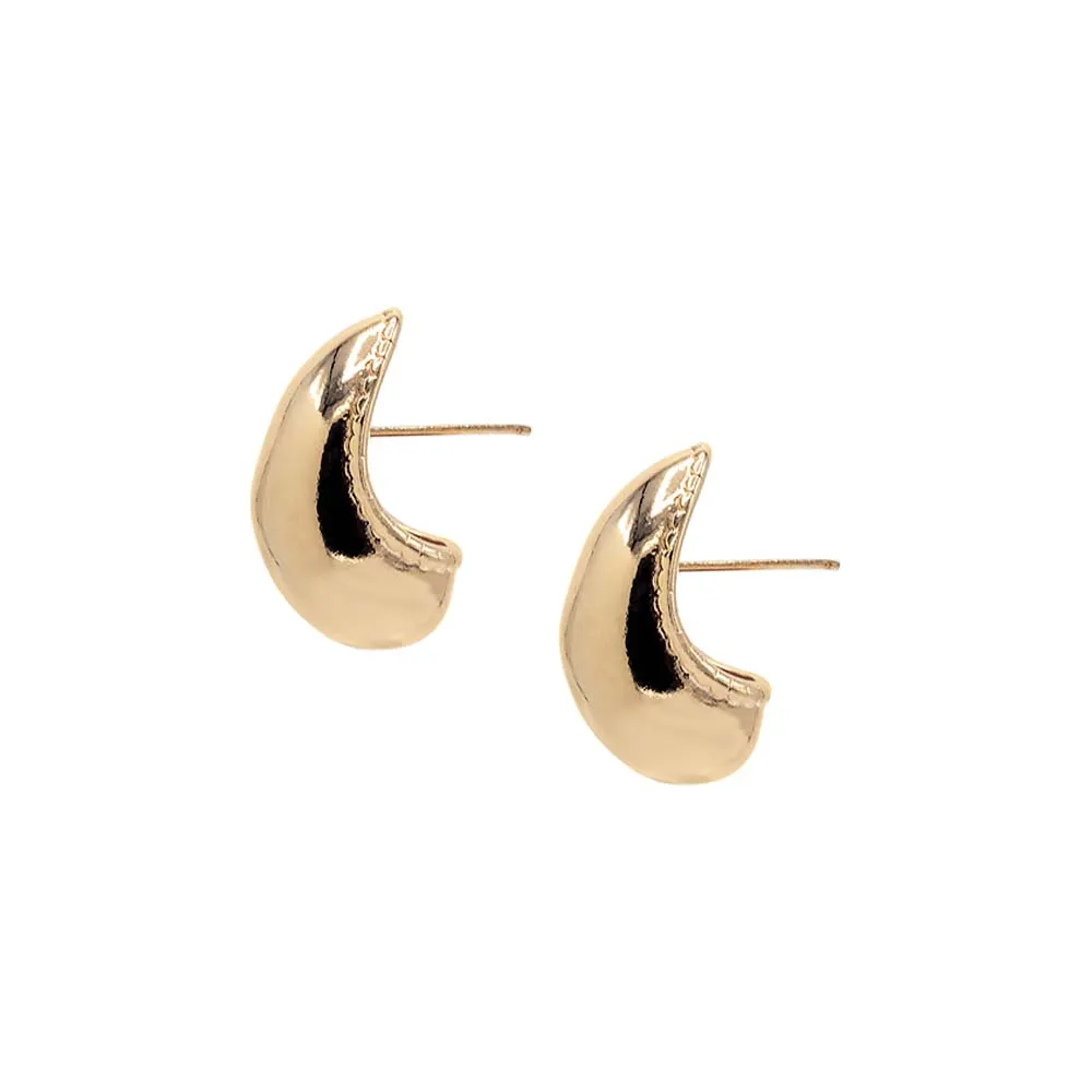 Solid Super Chunky Half Hoop Earring