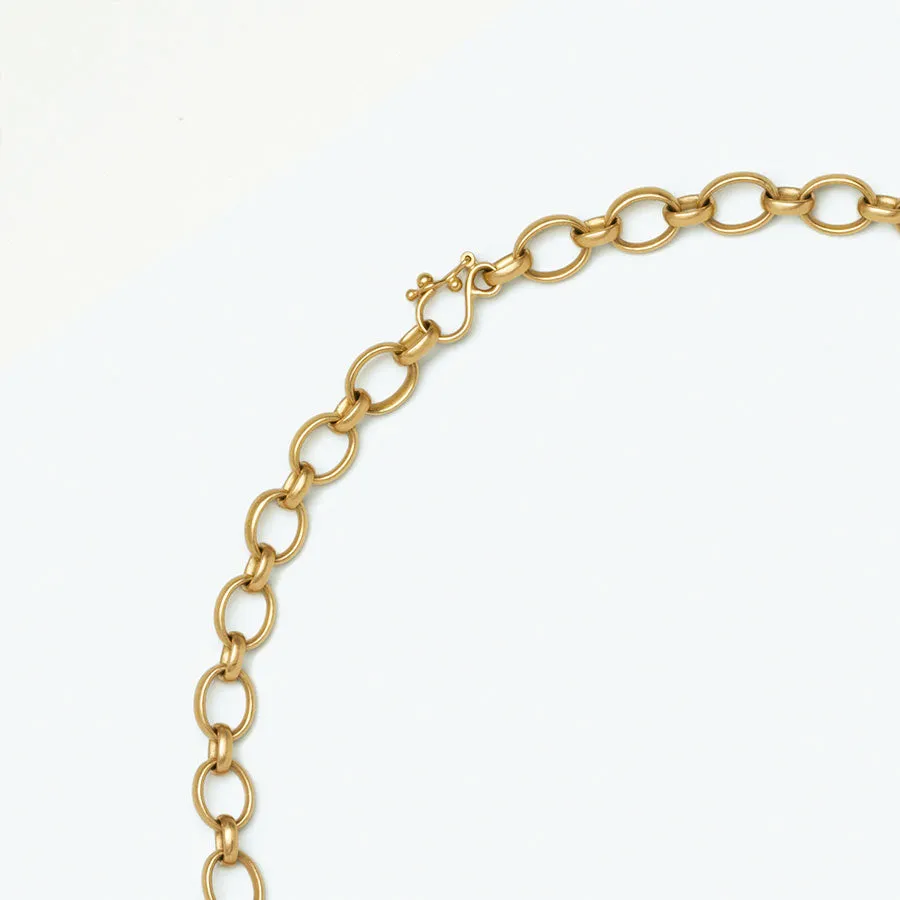 Sonoma Mixed Link Chain Necklace in 20K Peach Gold