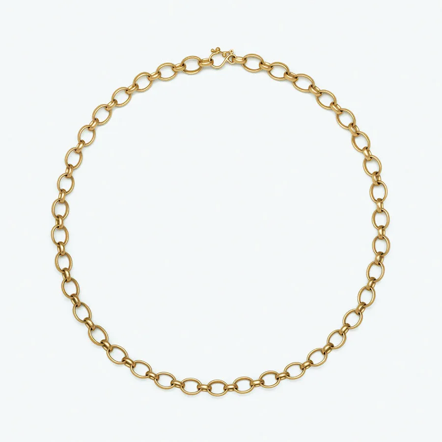 Sonoma Mixed Link Chain Necklace in 20K Peach Gold