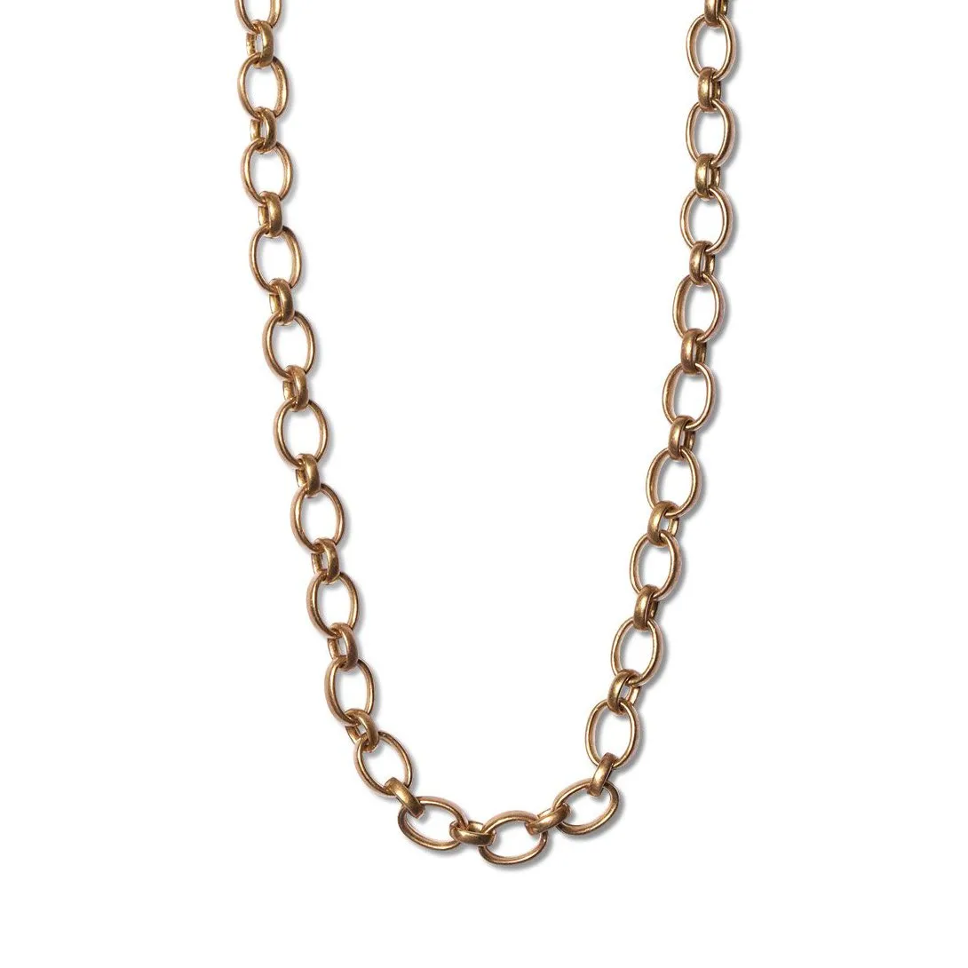 Sonoma Mixed Link Chain Necklace in 20K Peach Gold