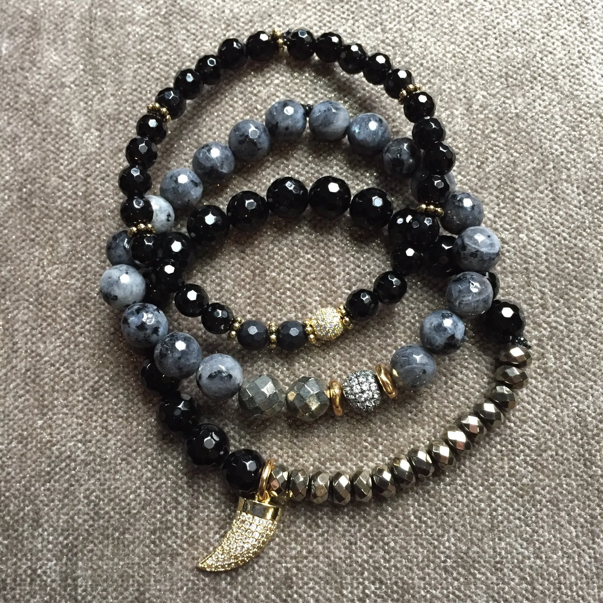 SOPHIA GOLD onyx/matte onyx