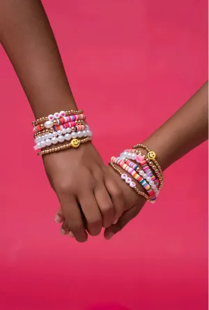 Sparkle Edition - Beaded Mini Stackable Bracelets (6 Pack)