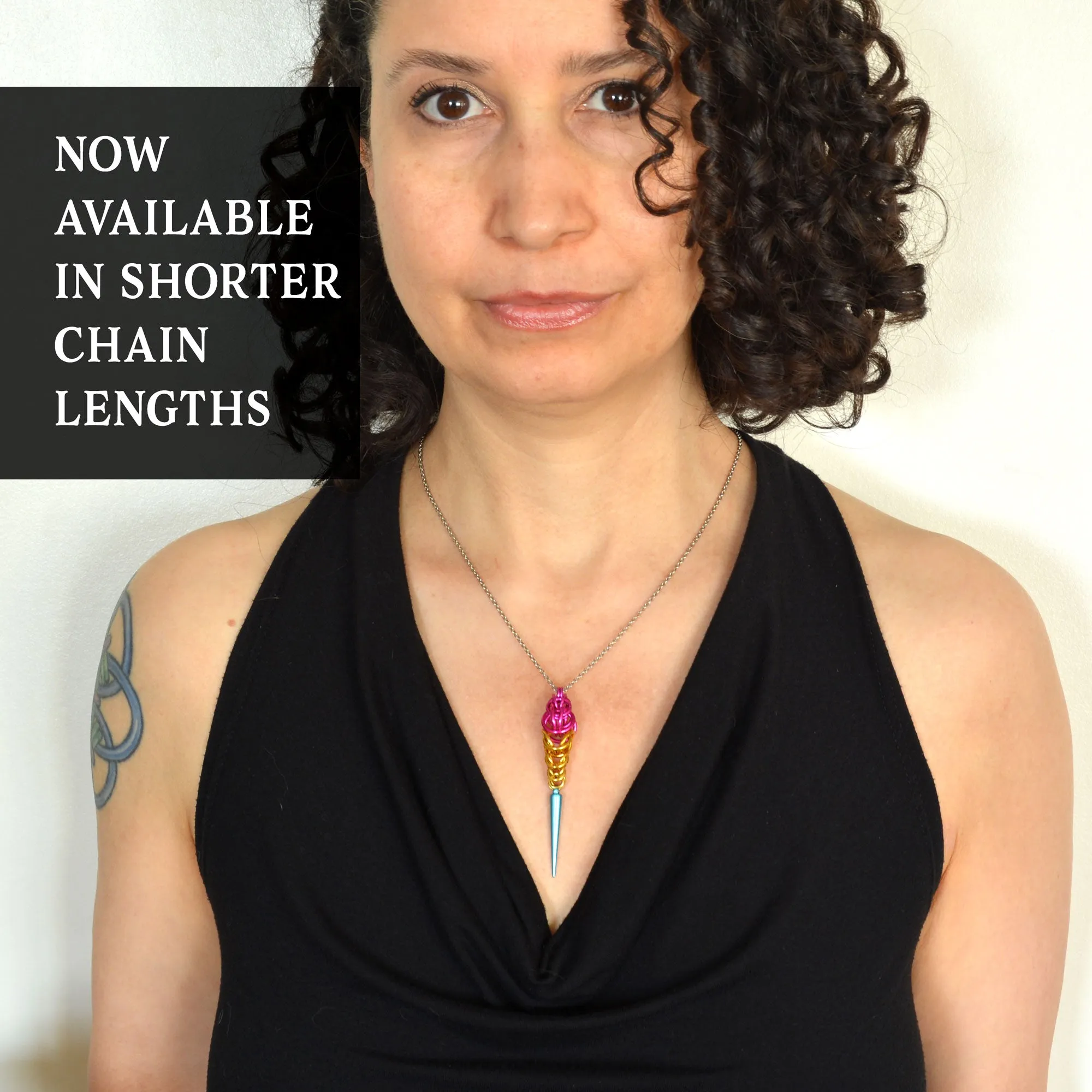 Spike Pendant - Silver