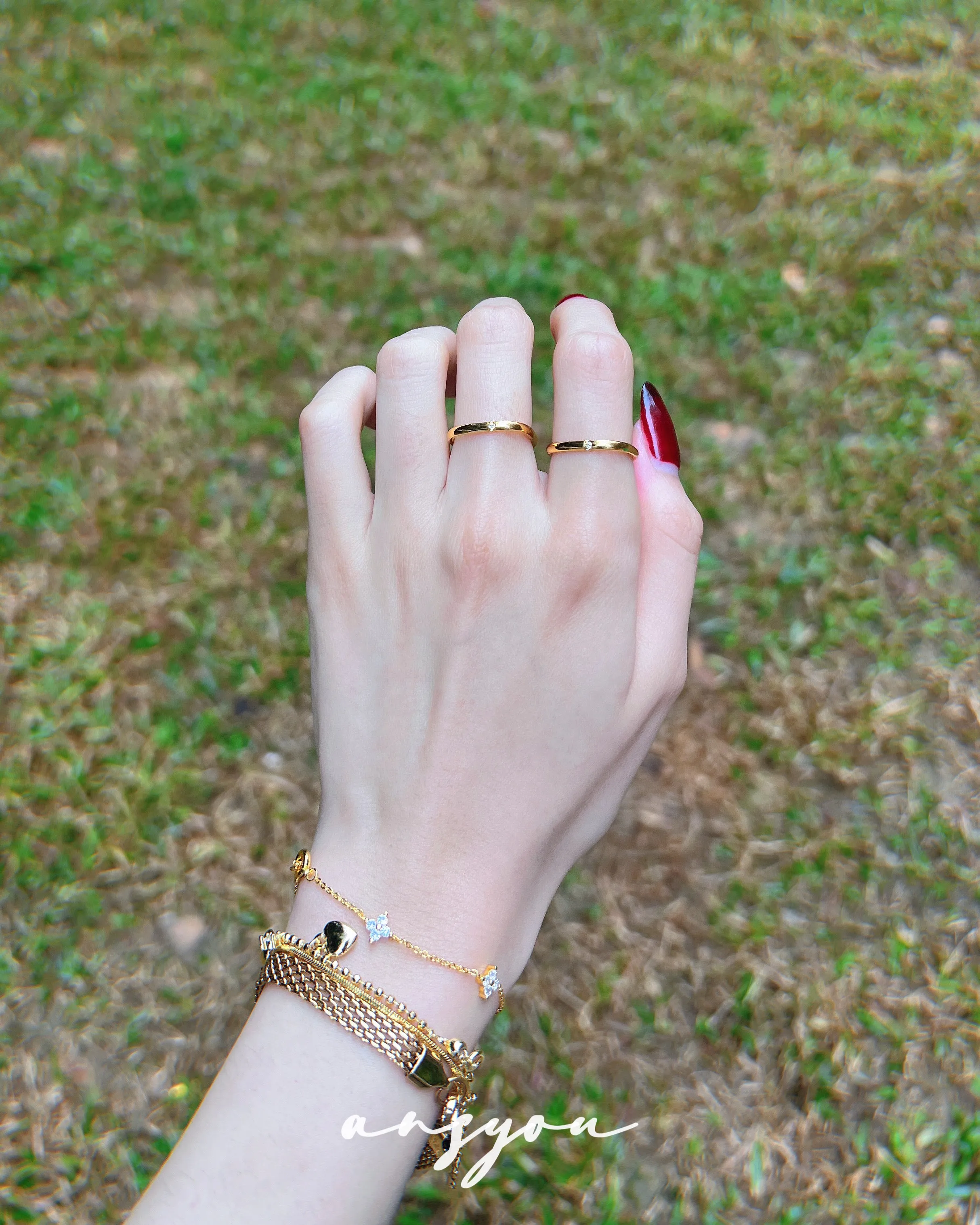 Square Mini Diamond Band