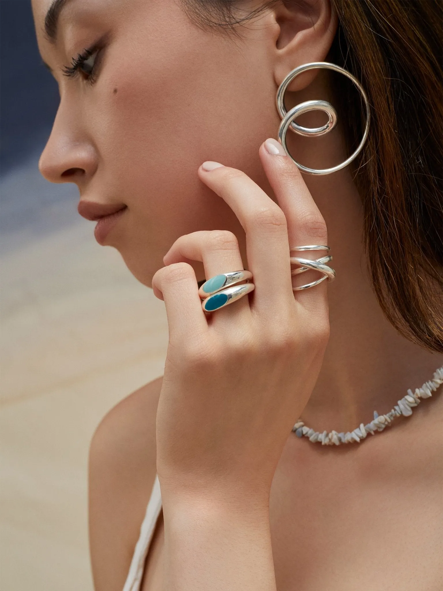 Stackable Enamel Ring