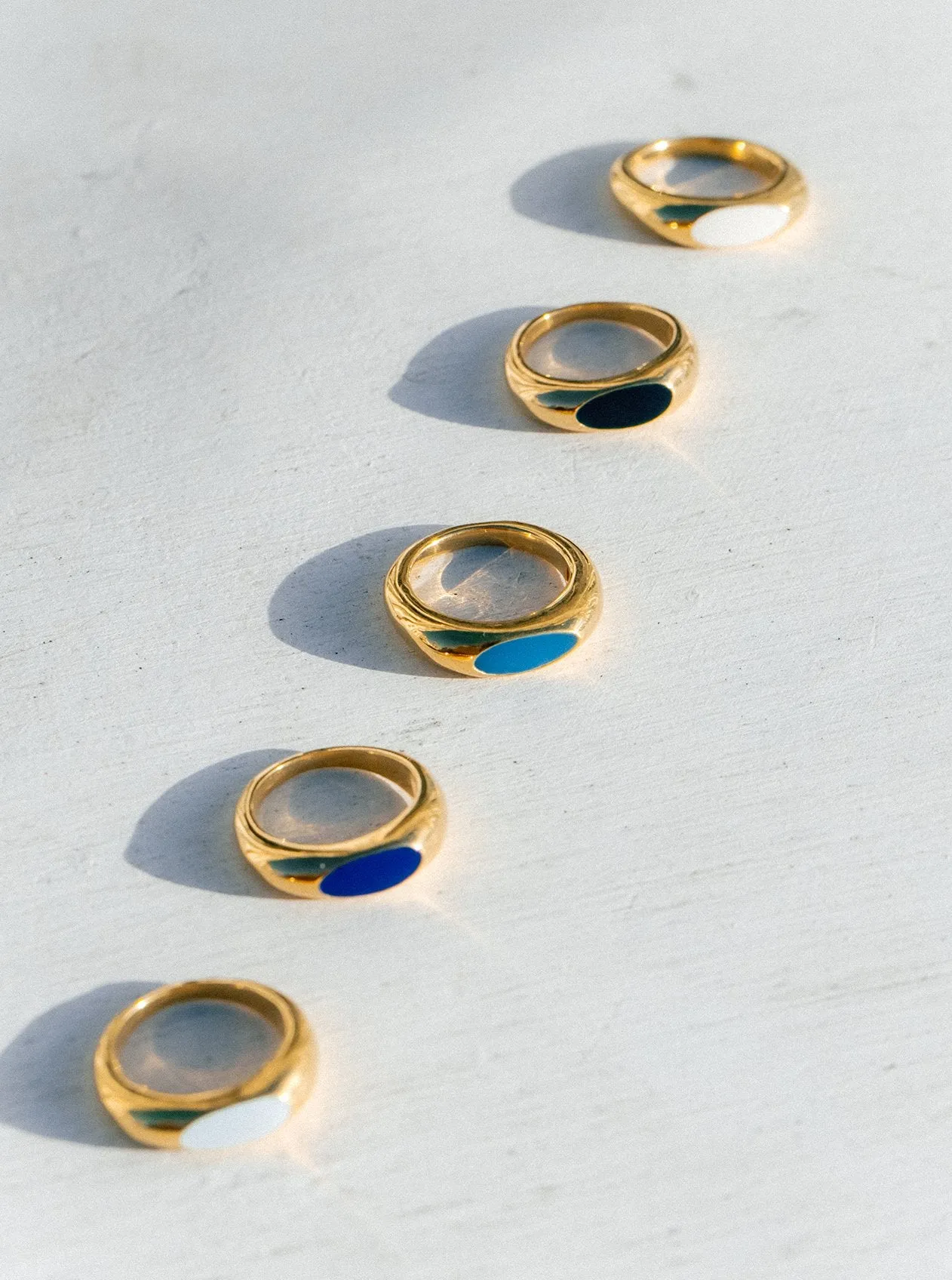 Stackable Enamel Ring