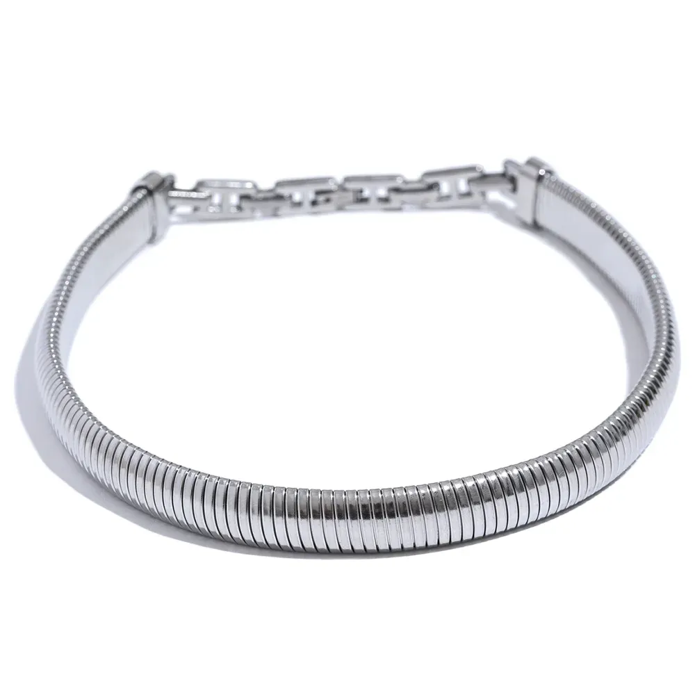 Stainless Steel Cuban Choker Necklace Gold Plated Waterproof Fashion Trendy Thick Chain Jewelry for Women Gift for Her