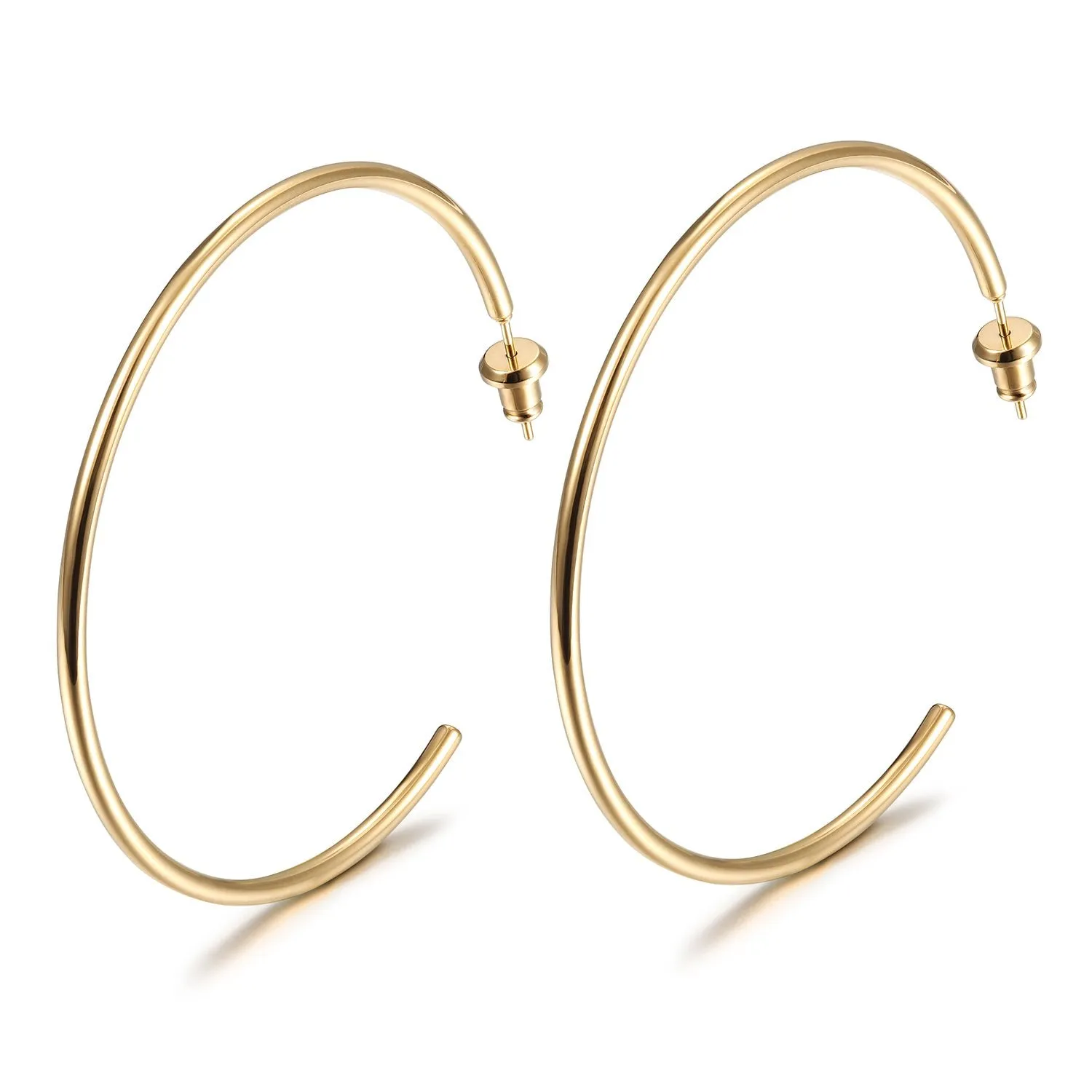 Stainless Steel Hoop Earrings - Rust-Resistant and Versatile Jewelry for Everyday or Special Occasions